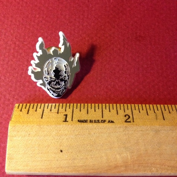 Marvel Other - Marvel Comics Ghost Rider Plastic Head Pin NM Rare 1990 Agents of Shield